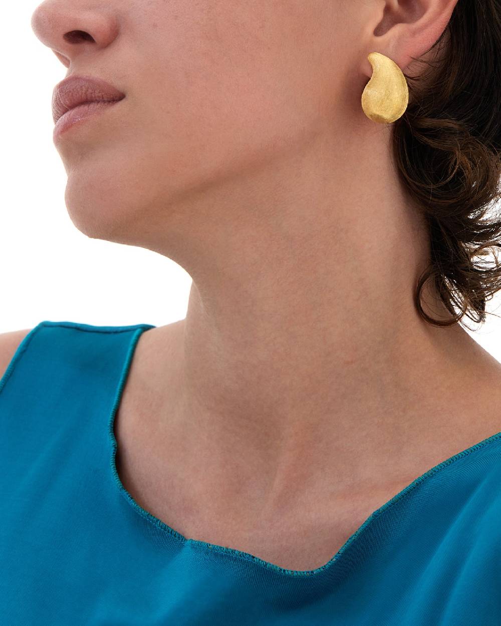 Nanis Orecchini a lobo "CASHMERE" in oro – Nanis Italian Jewels Affare Del Giorno