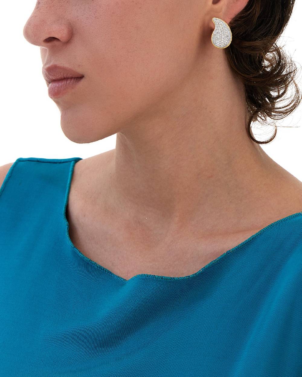 Nanis orecchini mini "CASHMERE" in oro e diamanti – Nanis Italian Jewels Novità