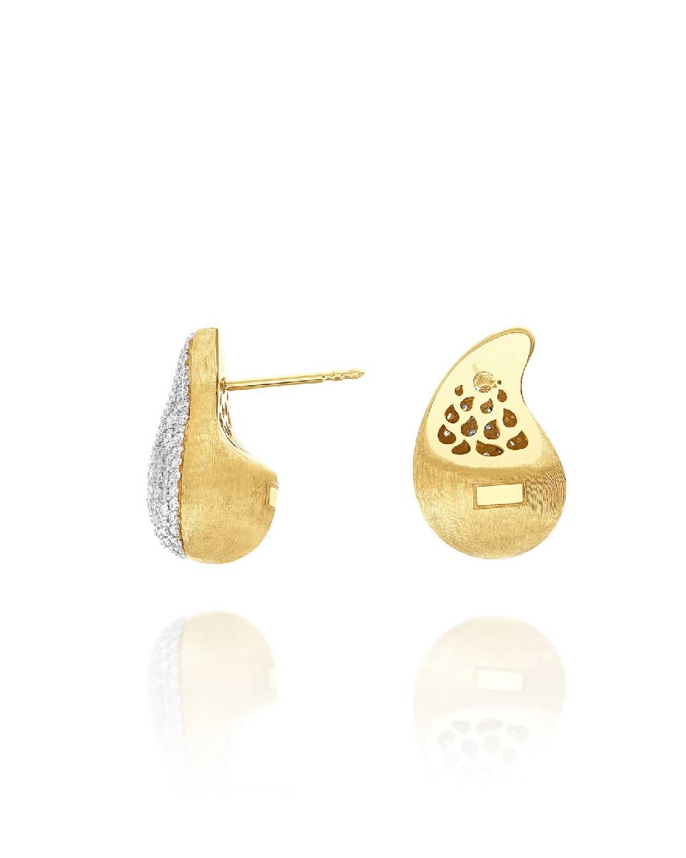 Nanis orecchini mini "CASHMERE" in oro e diamanti – Nanis Italian Jewels Novità