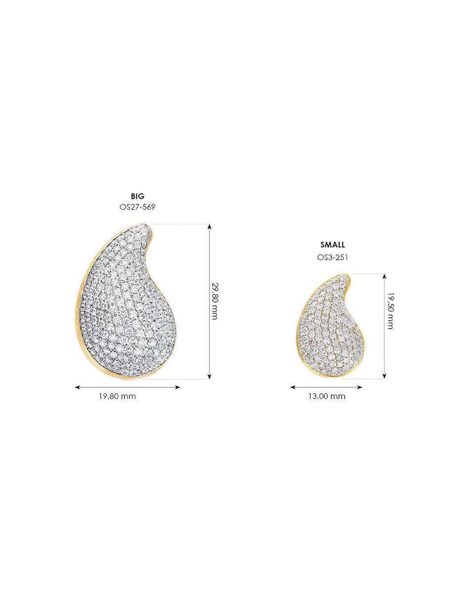 Nanis orecchini mini "CASHMERE" in oro e diamanti – Nanis Italian Jewels Novità