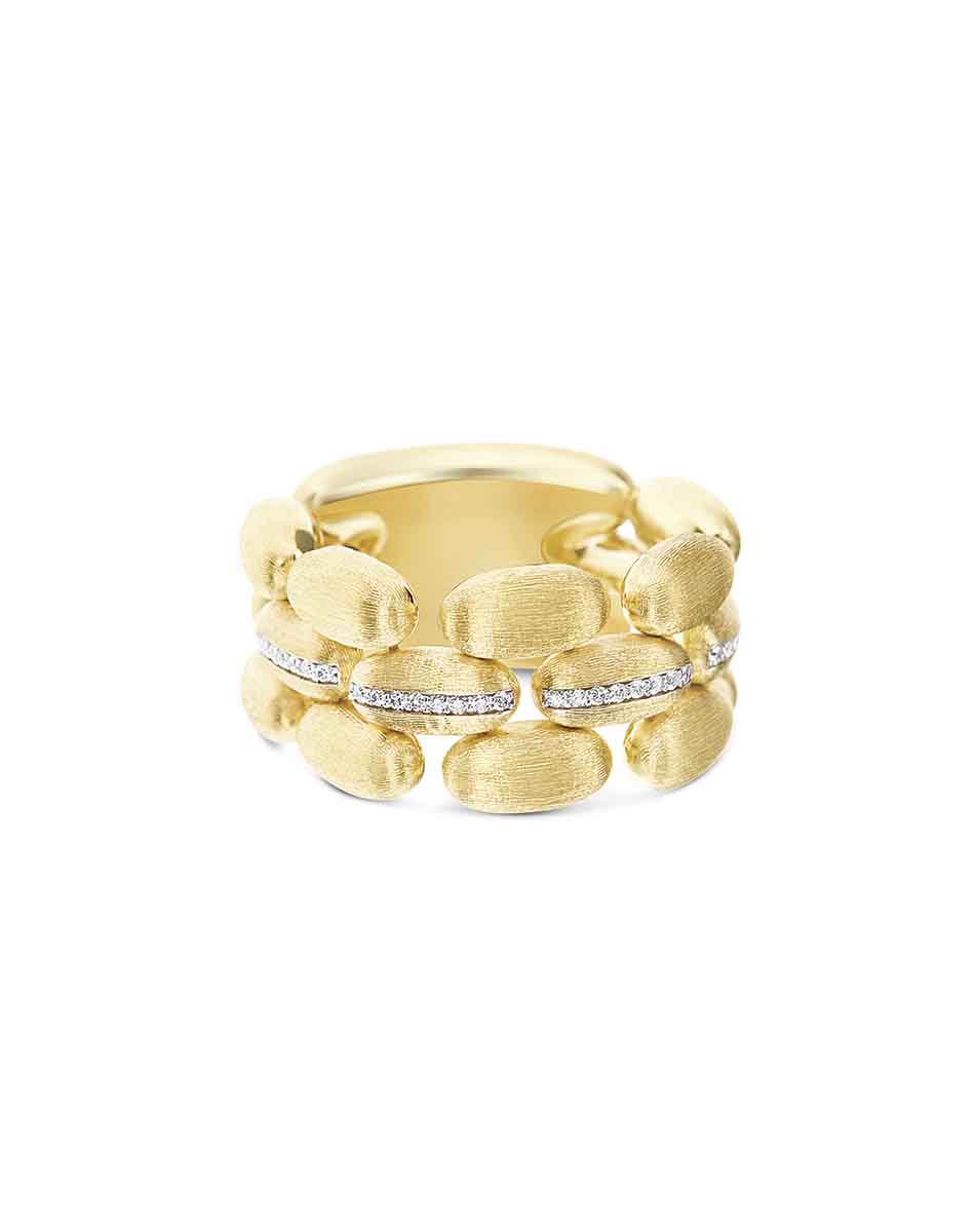 Nanis Anello “Diva” a tripla fascia in oro e diamanti – Nanis Italian Jewels Economico