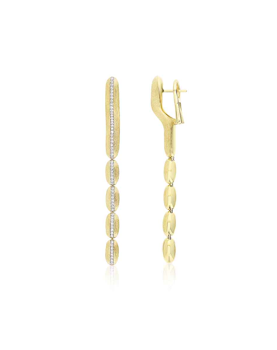 Nanis Orecchini "Diva" pendenti in oro e diamanti – Nanis Italian Jewels Outlet
