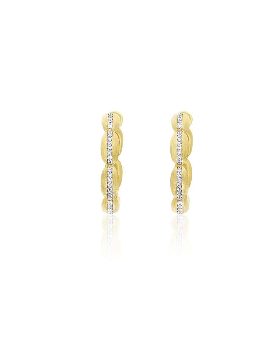 Nanis Orecchini a cerchio grandi "Diva" in oro e diamanti – Nanis Italian Jewels Saldi