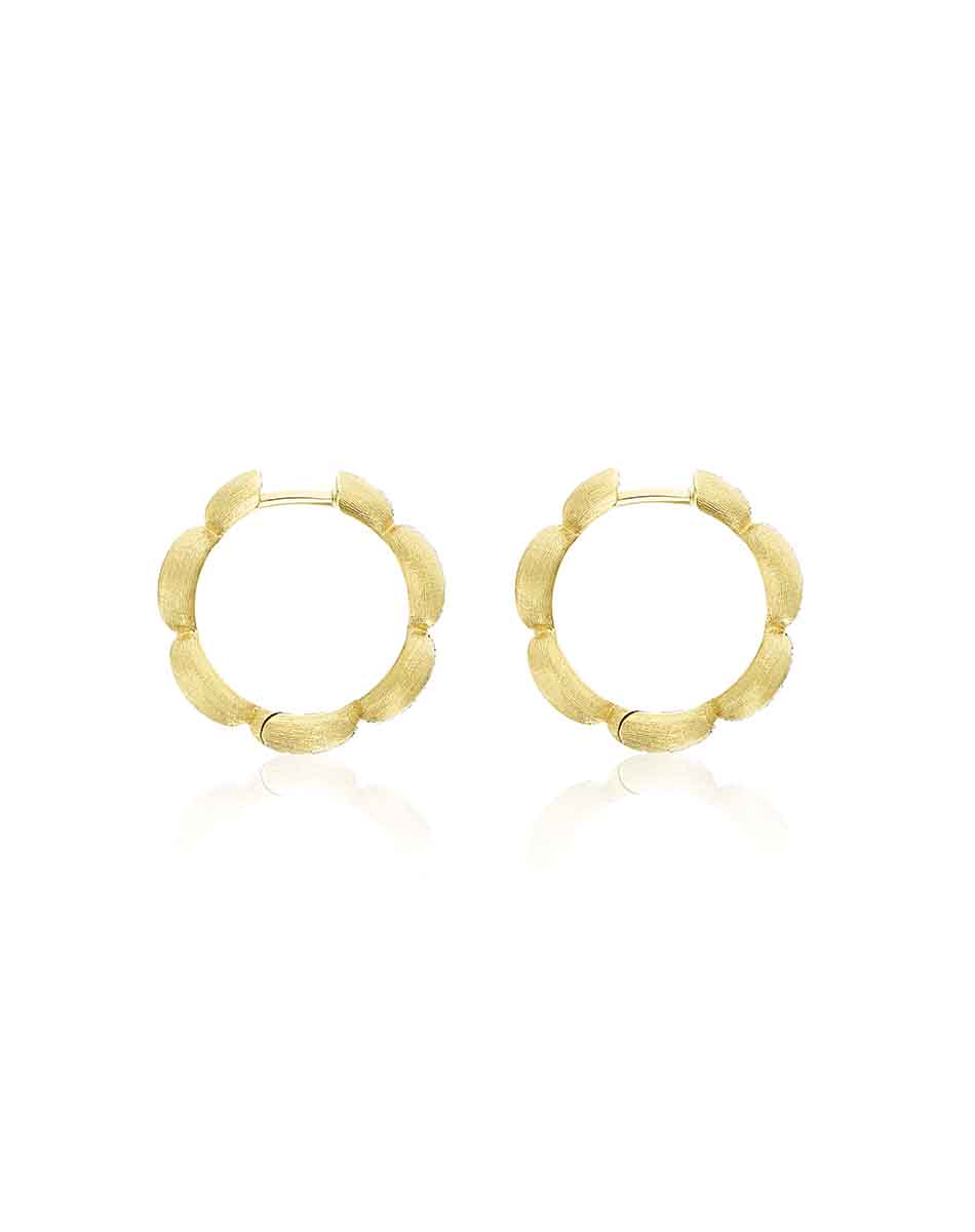 Nanis Orecchini a cerchio medi "Diva" in oro e diamanti – Nanis Italian Jewels Offerte