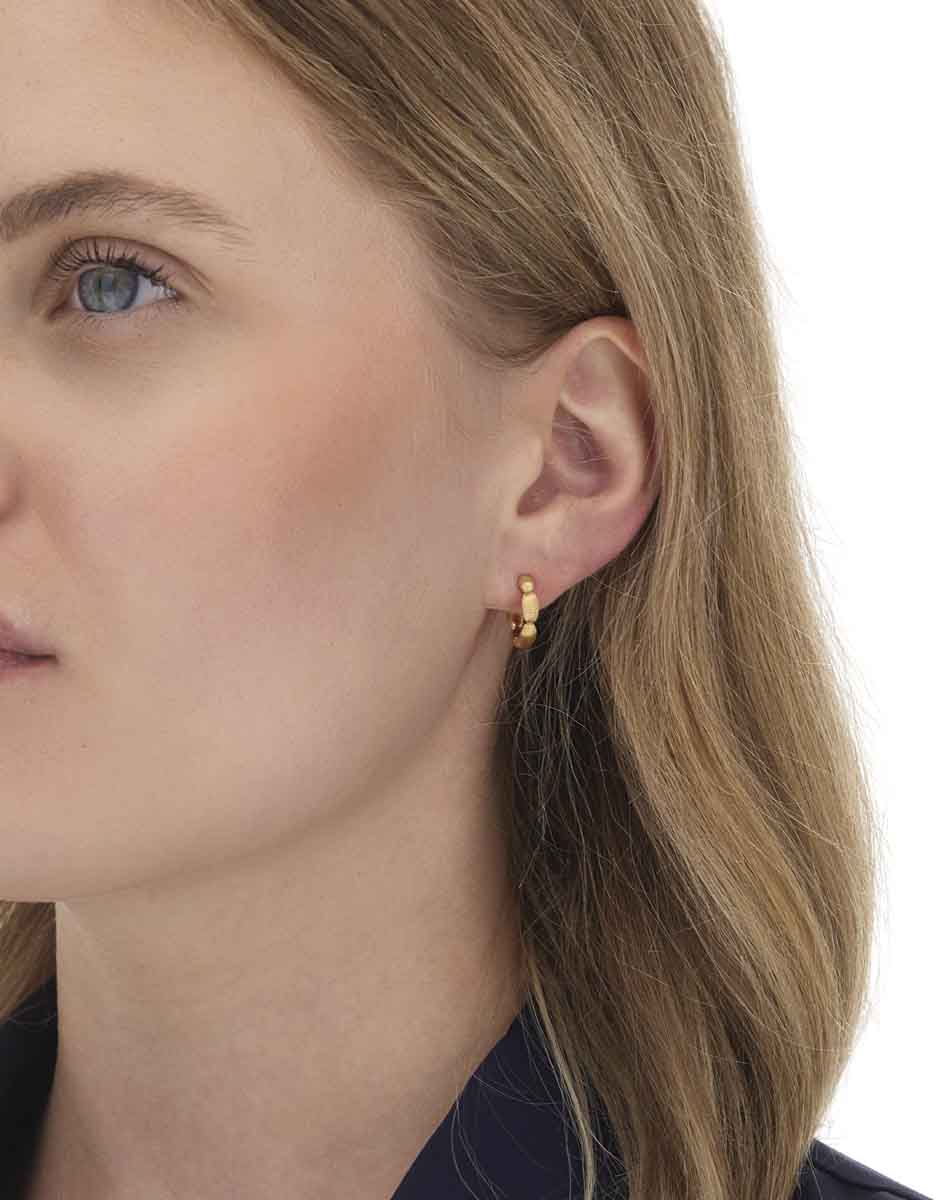 Nanis Orecchini a cerchio piccoli "Diva" in oro – Nanis Italian Jewels Saldi Di Fabbrica