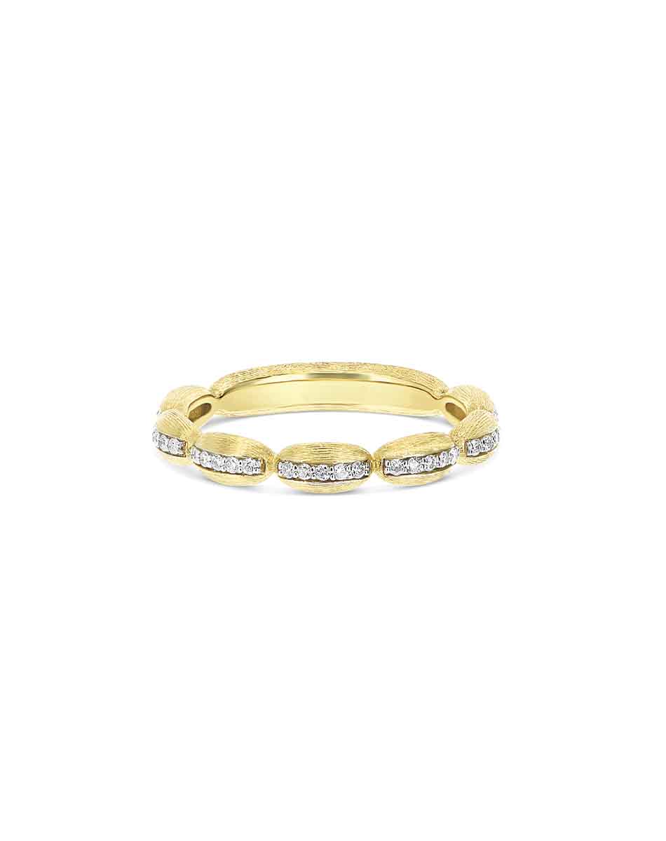 Nanis Anello “Diva” con boules in oro e diamanti – Nanis Italian Jewels