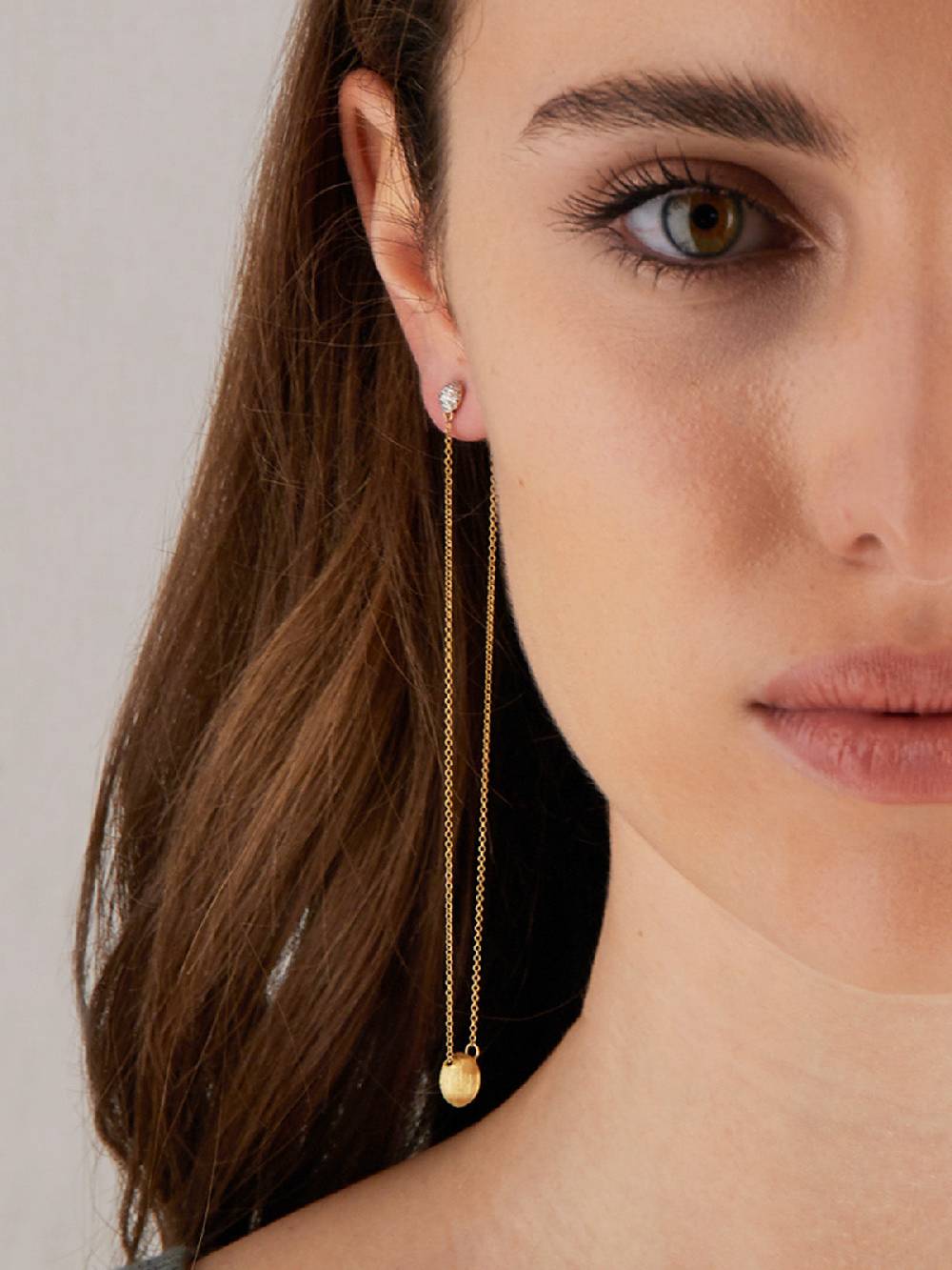 Nanis Orecchini "LUCE" pendenti lunghi in oro e diamanti – Nanis Italian Jewels I Più Venduti