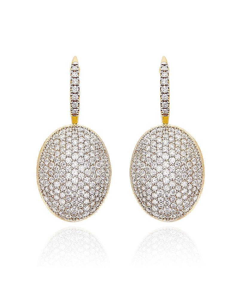 Nanis Orecchini "CILIEGINE" con boules pendenti in oro e diamanti (grandi) – Nanis Italian Jewels Comprane uno, ottenene uno gratis