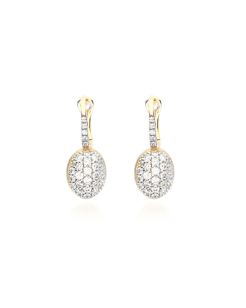 Nanis Orecchino "BABY CILIEGINA" con boule pendente in oro e diamanti – Nanis Italian Jewels Prezzo basso