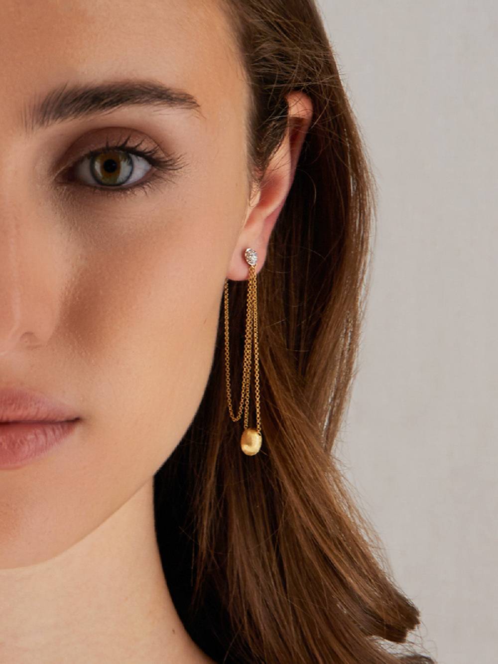 Nanis Orecchini "LUCE" pendenti lunghi in oro e diamanti – Nanis Italian Jewels Trasporto libero internazionale