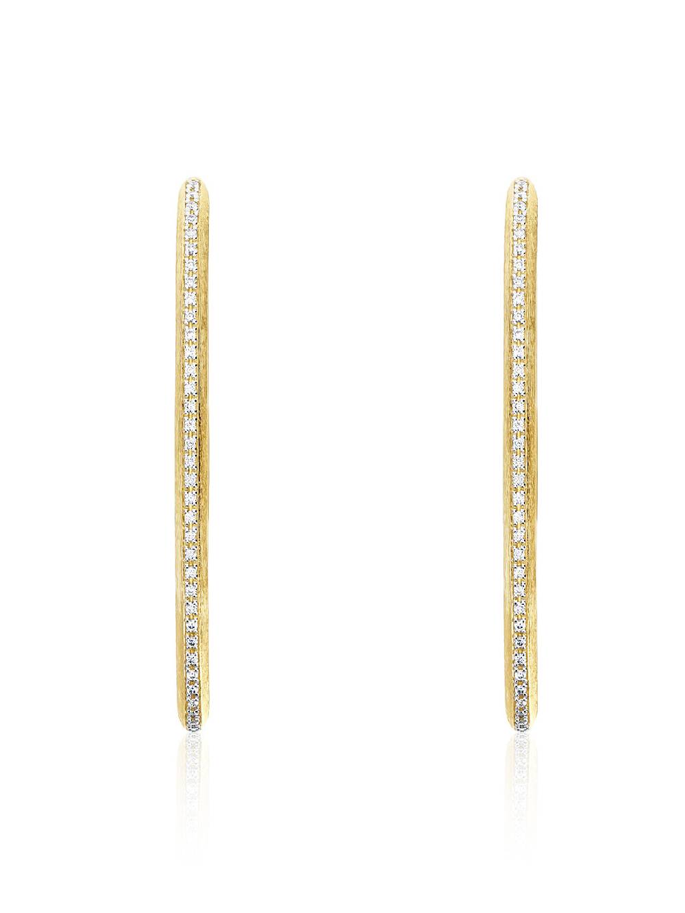 Nanis Orecchini a cerchio "LIBERA ICON" in oro e diamanti (grandi) – Nanis Italian Jewels Esporta salva
