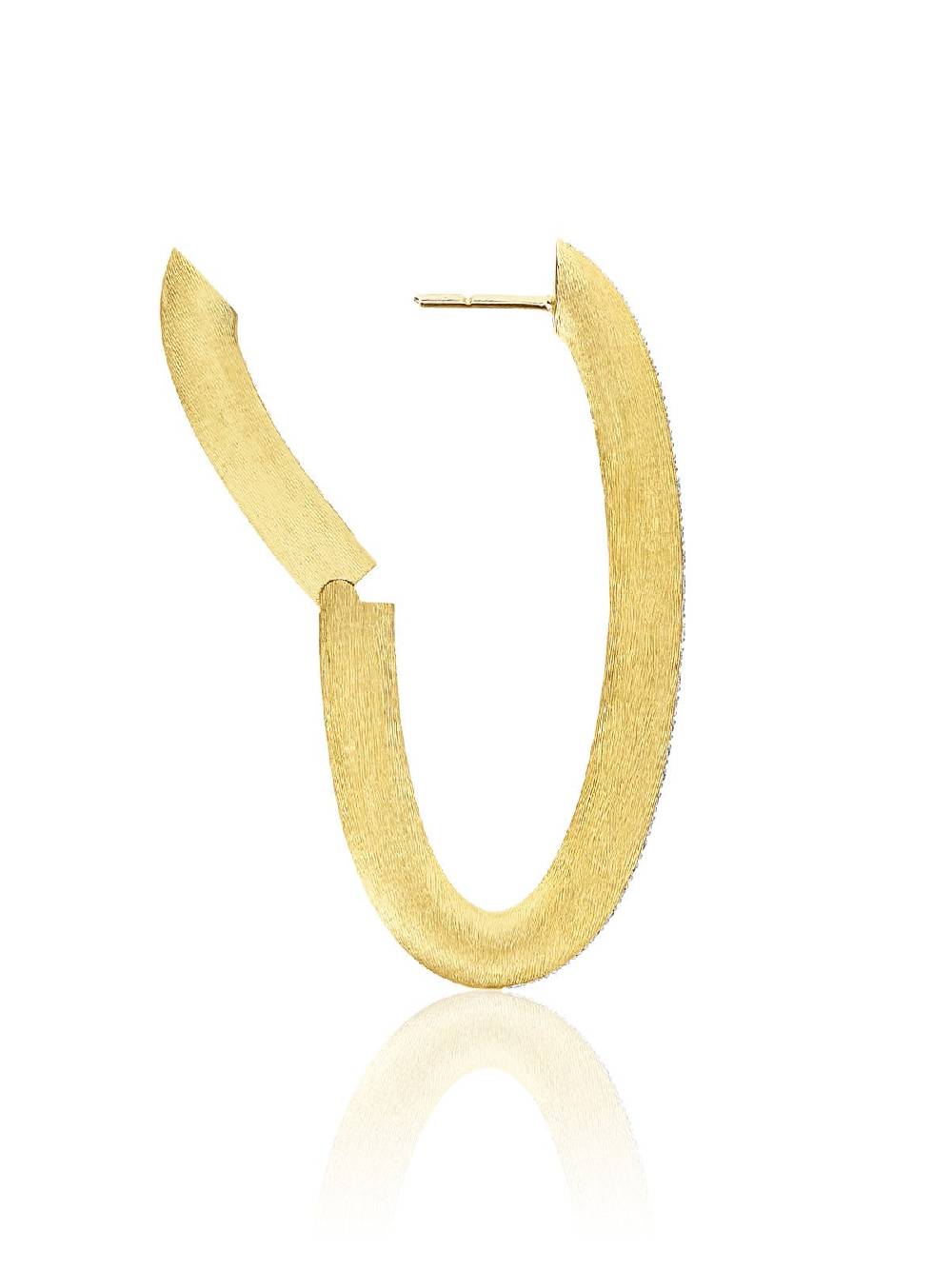 Nanis Orecchini a cerchio "LIBERA ICON" in oro e diamanti (grandi) – Nanis Italian Jewels Esporta salva