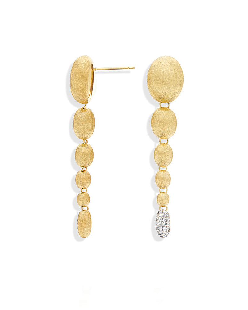 Nanis Orecchini "IVY" pendenti con boules degradè in oro e diamanti – Nanis Italian Jewels Vendita Calda