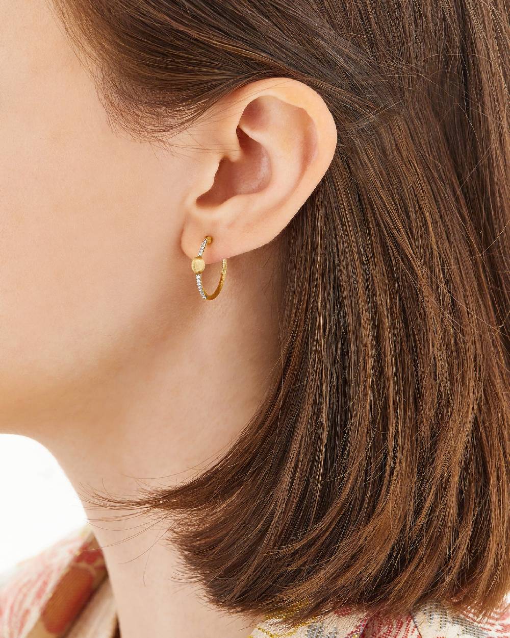 Nanis Orecchini a cerchio "DANCING ÉLITE" in oro e diamanti – Nanis Italian Jewels Fornitura limitata