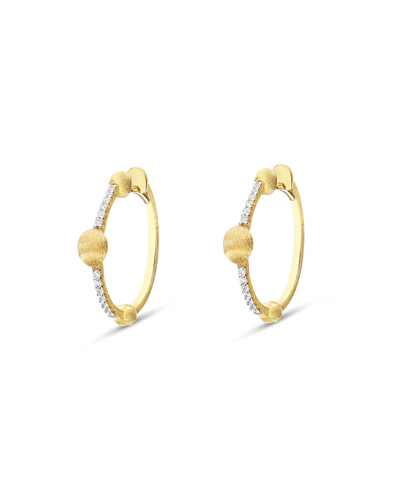 Nanis Orecchini a cerchio "DANCING ÉLITE" in oro e diamanti – Nanis Italian Jewels Fornitura limitata