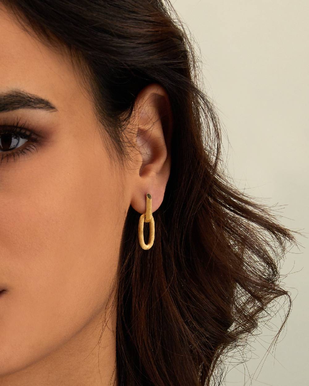 Nanis Orecchini "LIBERA" ovali eleganti in oro – Nanis Italian Jewels Smaltimento dello stoccaggio