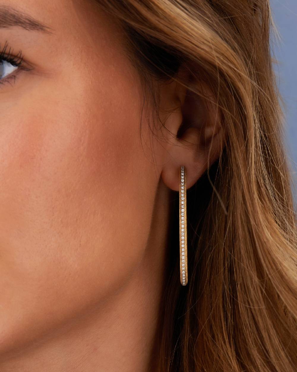 Nanis Orecchini a cerchio "LIBERA ICON" in oro e diamanti (grandi) – Nanis Italian Jewels Vendita calda