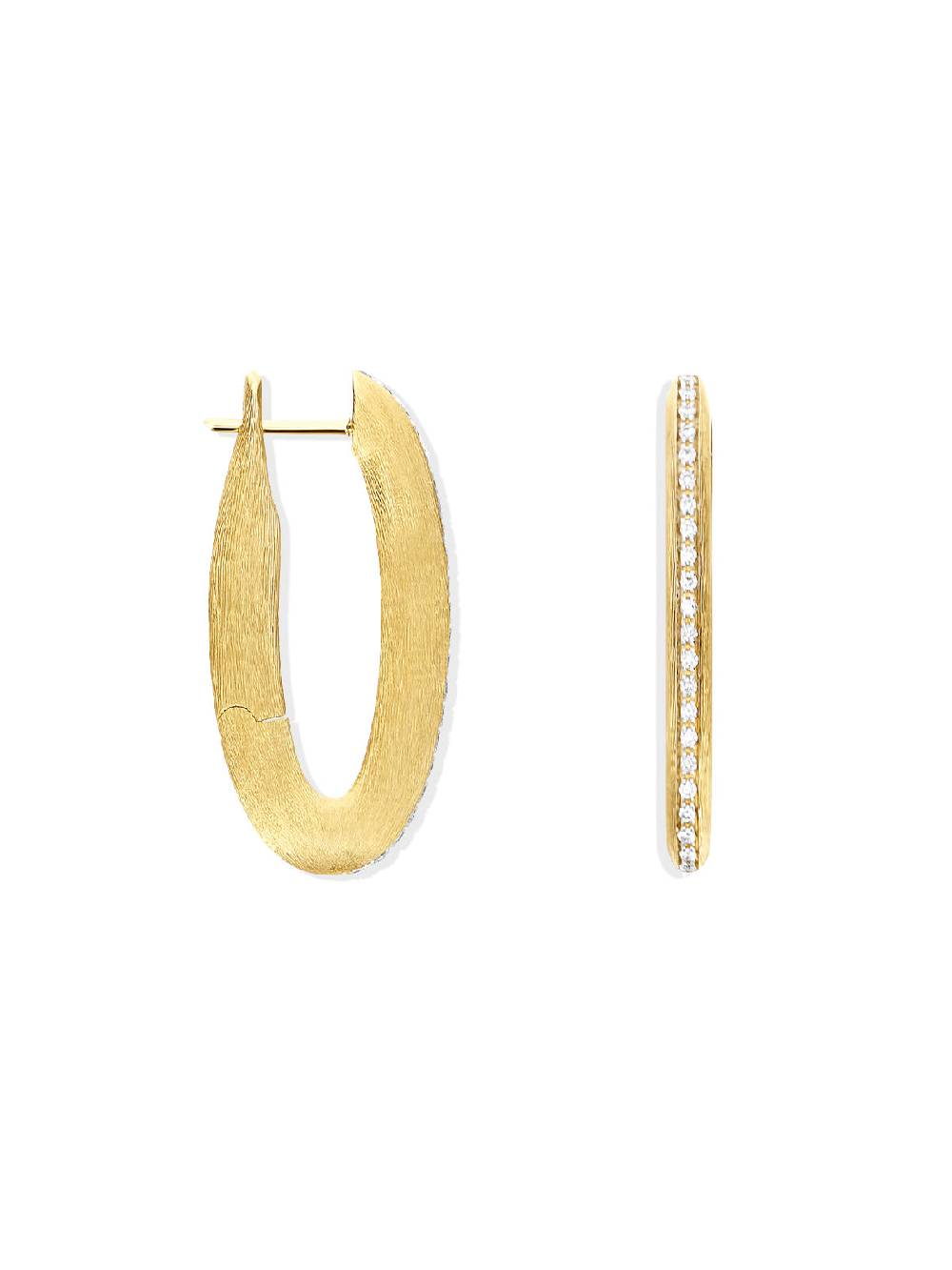 Nanis Orecchini a cerchio "LIBERA ICON" in oro e diamanti (piccoli) – Nanis Italian Jewels Offerta migliore