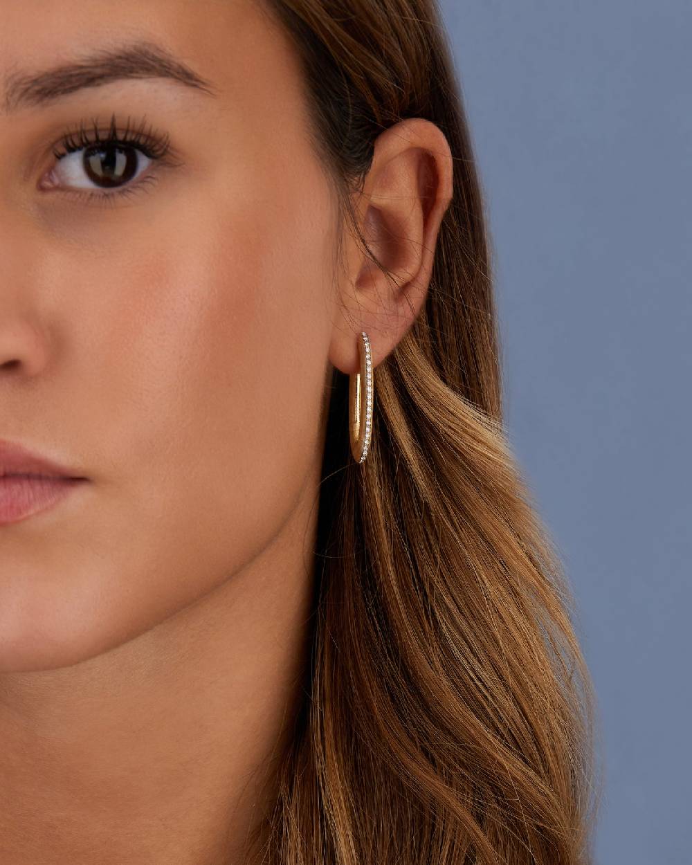 Nanis Orecchini a cerchio "LIBERA ICON" in oro e diamanti (piccoli) – Nanis Italian Jewels Offerta migliore
