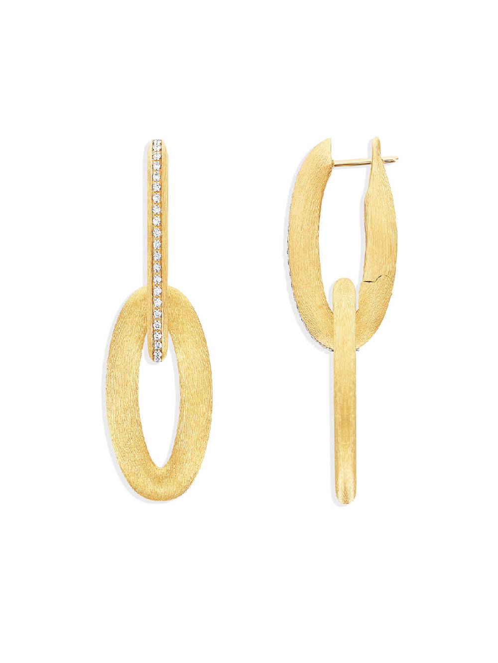 Nanis Orecchini "LIBERA ICON" ovali in oro e diamanti – Nanis Italian Jewels Latest fashion