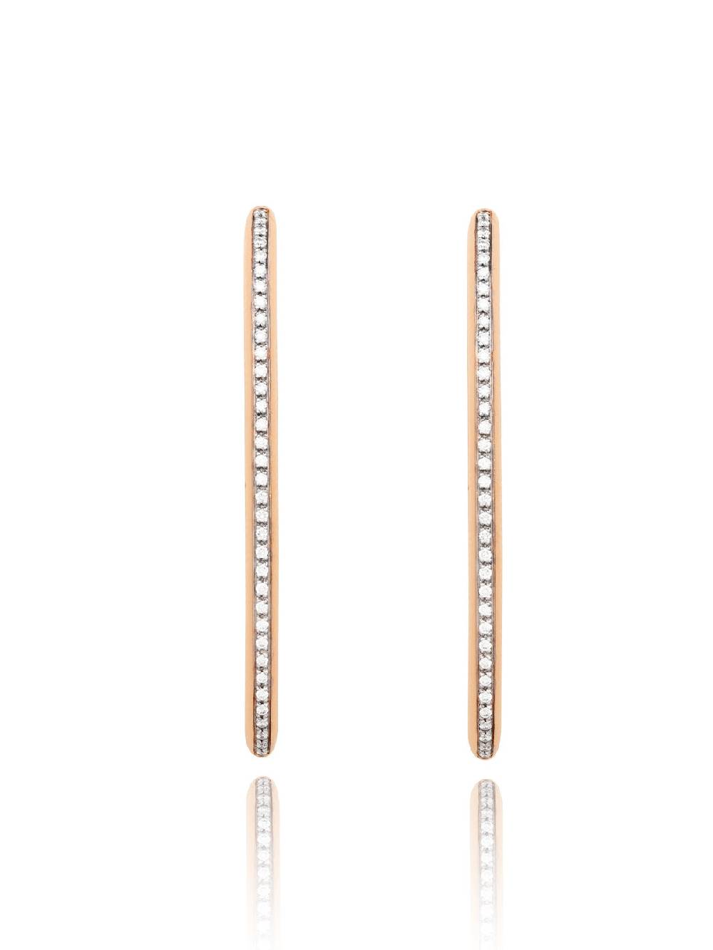 Nanis Orecchini a cerchio "LIBERA ICON" in oro rosa e diamanti (grandi) – Nanis Italian Jewels Offerte esclusive