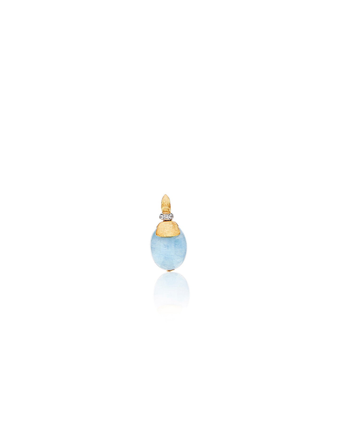 Nanis Pendente "AZURE" in oro, diamanti e acquamarina milk (piccolo) – Nanis Italian Jewels Qualità