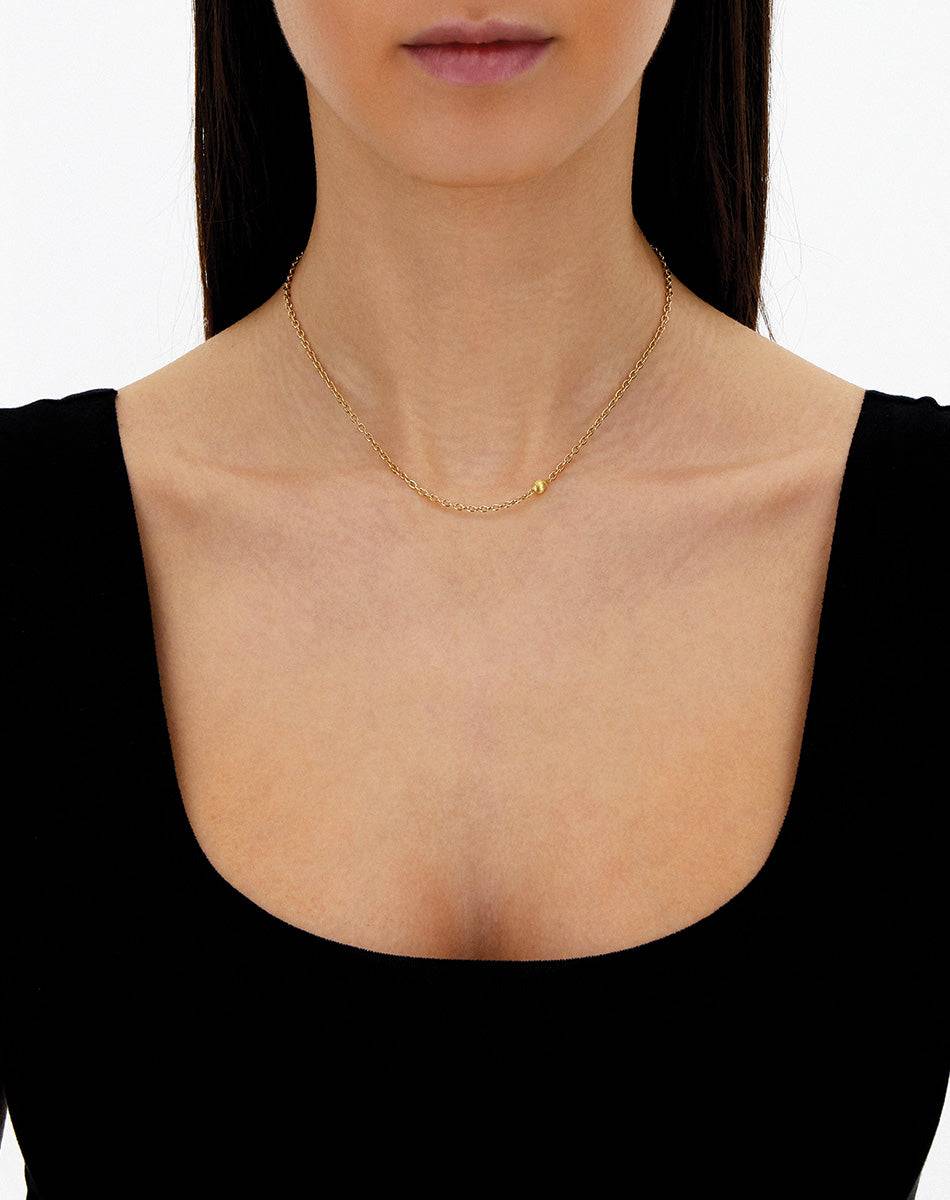 Nanis Collana a catena "Boules" in oro inciso (corta) – Nanis Italian Jewels Novità