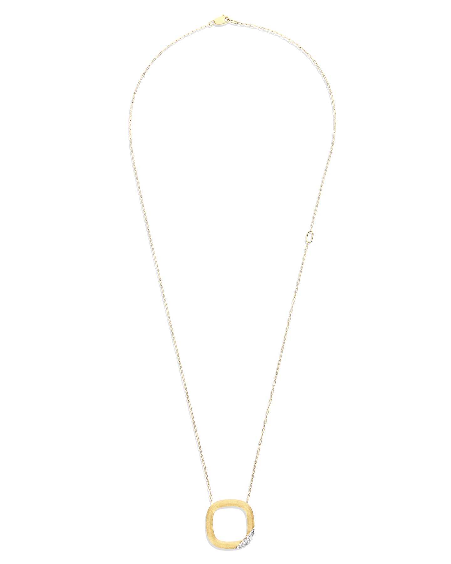 Nanis Collana "LIBERA" con ciondolo squadrato in oro e diamanti (grande) – Nanis Italian Jewels Economico