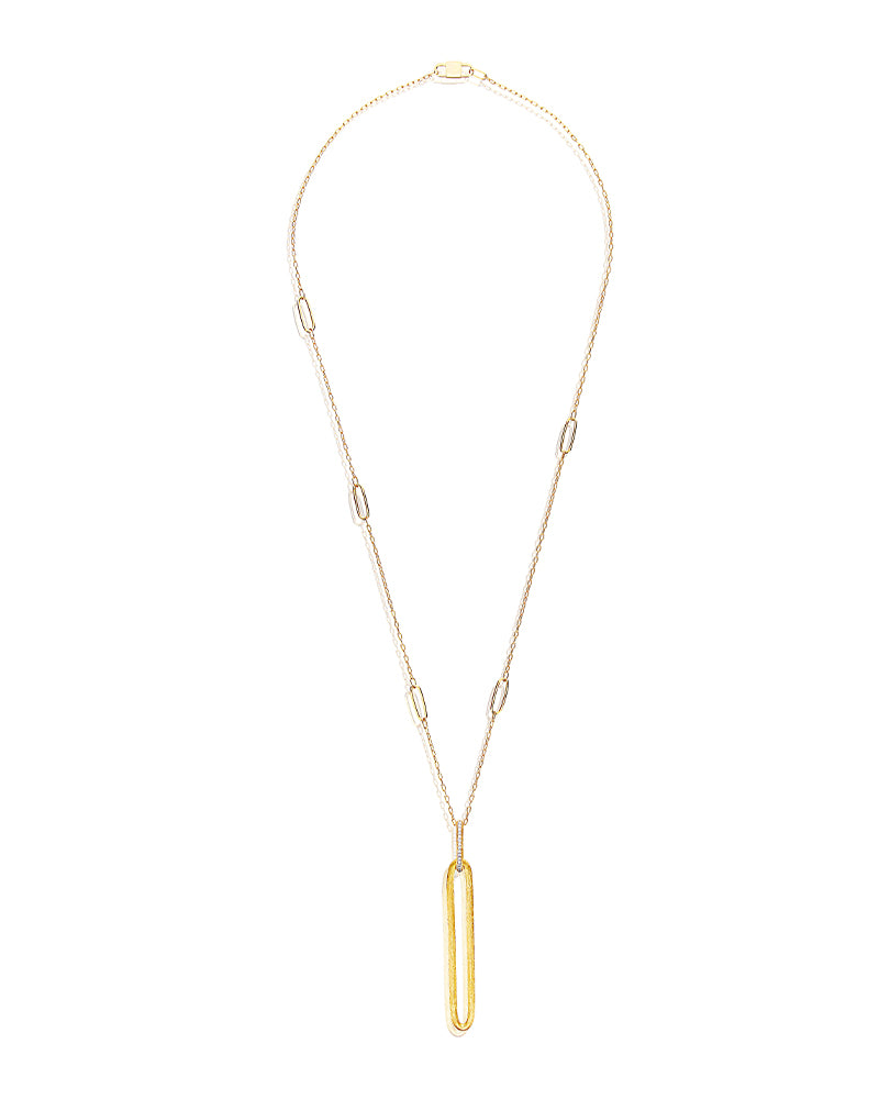 Nanis Collana "LIBERA" con pendente in oro e diamanti (lunga) – Nanis Italian Jewels Outlet