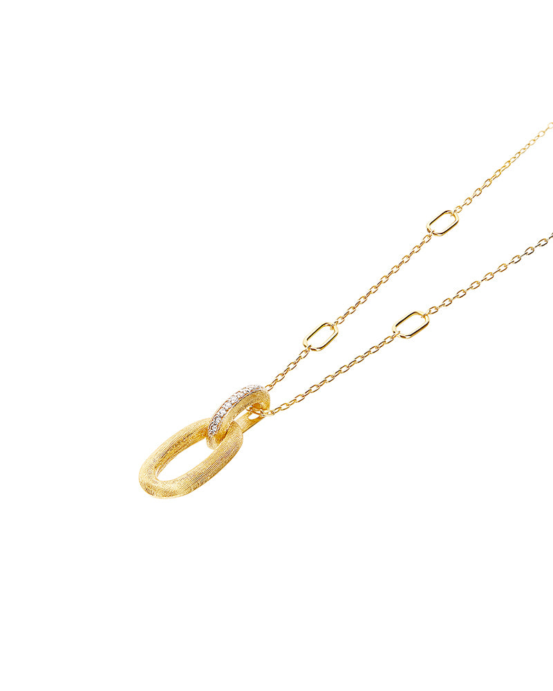 Nanis Collana "LIBERA" con pendente in oro e diamanti (corta) – Nanis Italian Jewels In Vendita