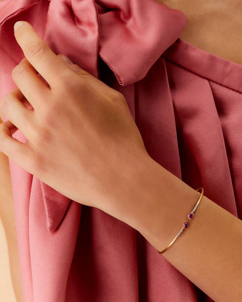 Nanis Bracciale a schiava "DANCING TOURMALINES" in oro, diamanti e tormalina – Nanis Italian Jewels Grandi sconti