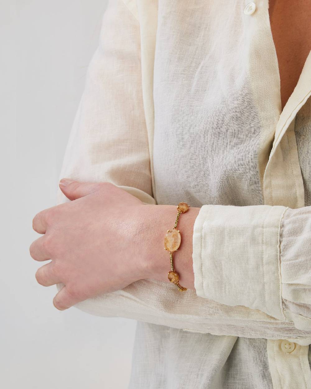 Nanis Bracciale "ARIA" in oro, quarzo rutilato giallo e barrette di diamanti – Nanis Italian Jewels Ultimi due giorni