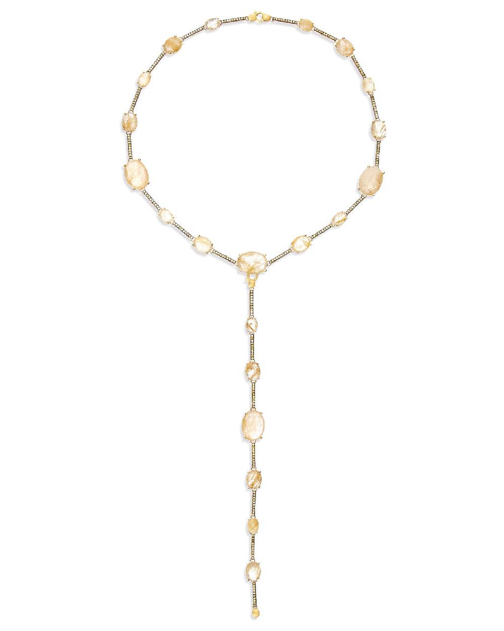 Nanis Bracciale "ARIA" in oro, quarzo rutilato giallo e barrette di diamanti – Nanis Italian Jewels Ultimi due giorni