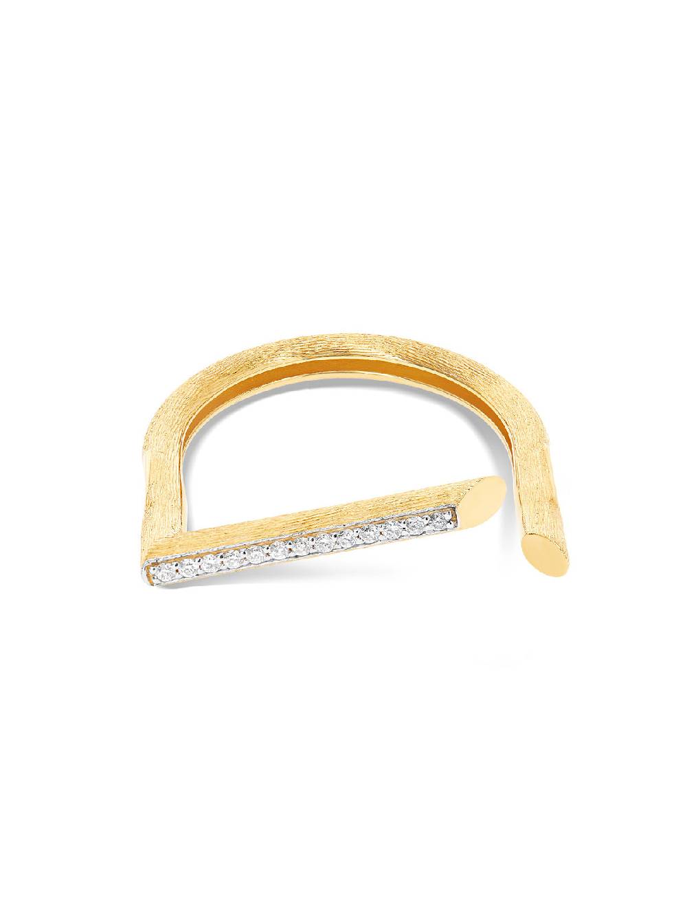 Nanis Anello "LIBERA" essenziale aperto in oro e diamanti – Nanis Italian Jewels Esporta salva
