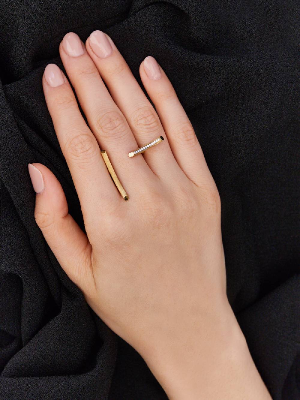 Nanis Anello "LIBERA" double face versatile in oro e diamanti – Nanis Italian Jewels Black Friday Prezzi