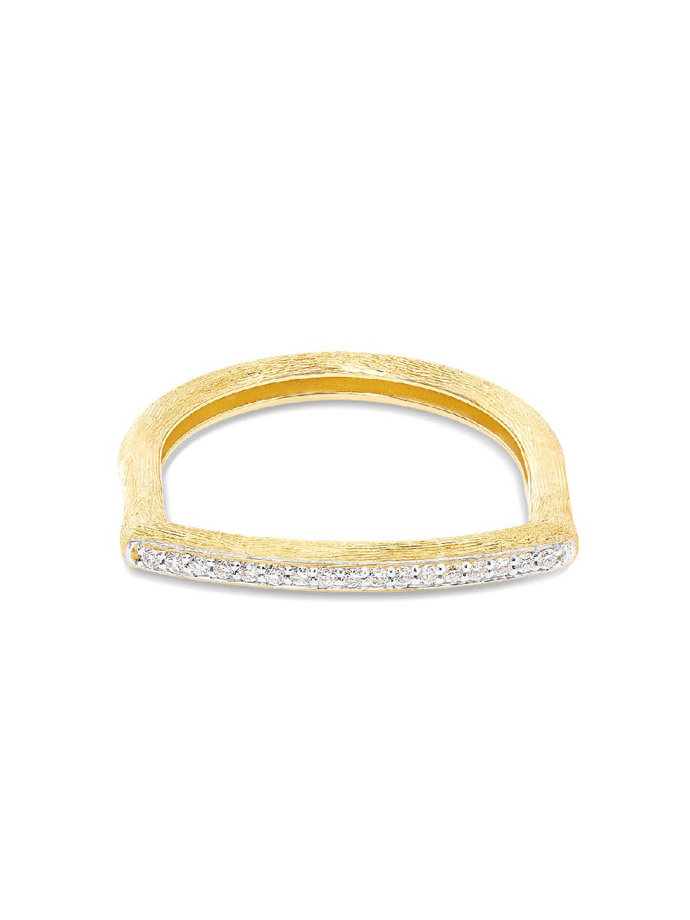 Nanis Anello "LIBERA" essenziale in oro e pavé di diamanti – Nanis Italian Jewels In vendita