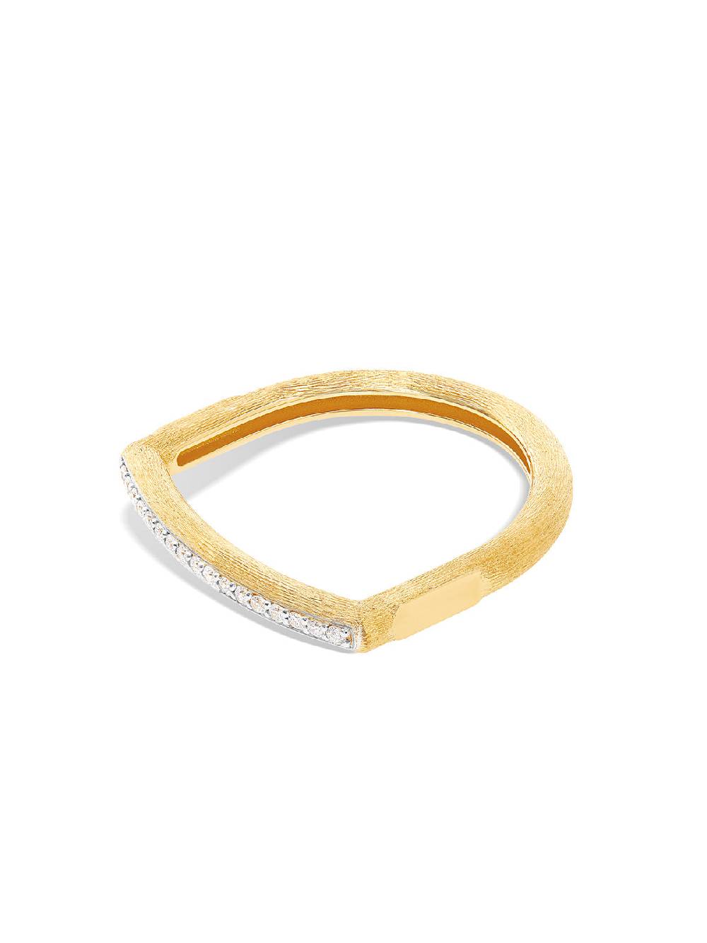 Nanis Anello "LIBERA" essenziale in oro e pavé di diamanti – Nanis Italian Jewels In vendita