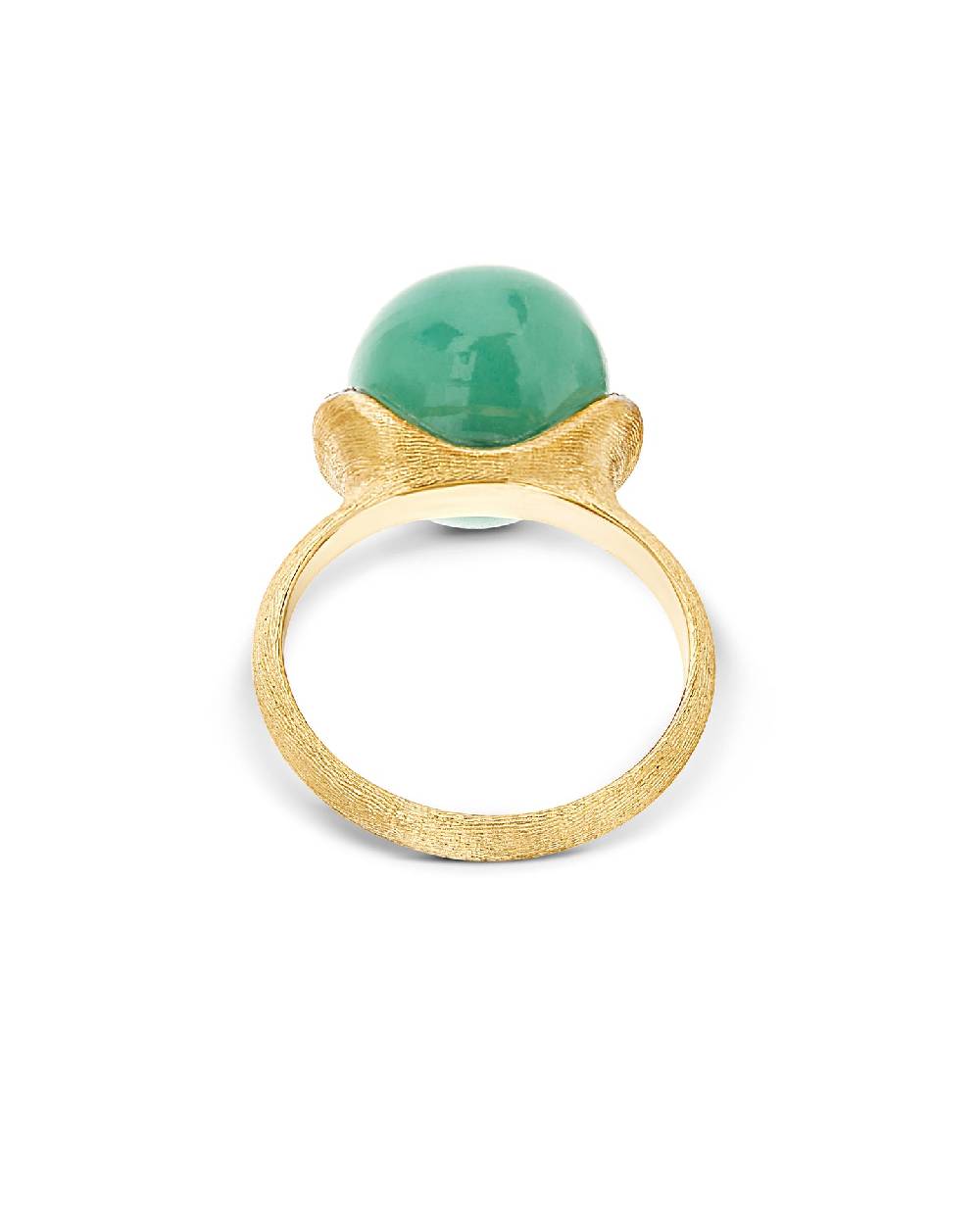 Nanis Anello "AMAZZONIA" in oro, diamanti e avventurina verde (grande) – Nanis Italian Jewels Consegna Veloce