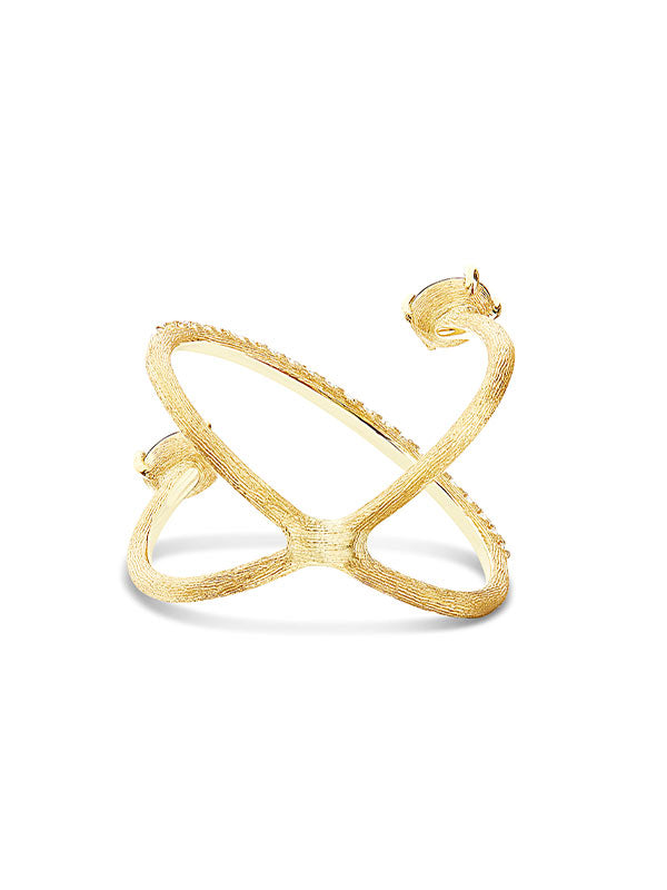 Nanis Anello ad incrocio "DANCING AZURE" in oro, diamanti e topazio London b – Nanis Italian Jewels Offerte