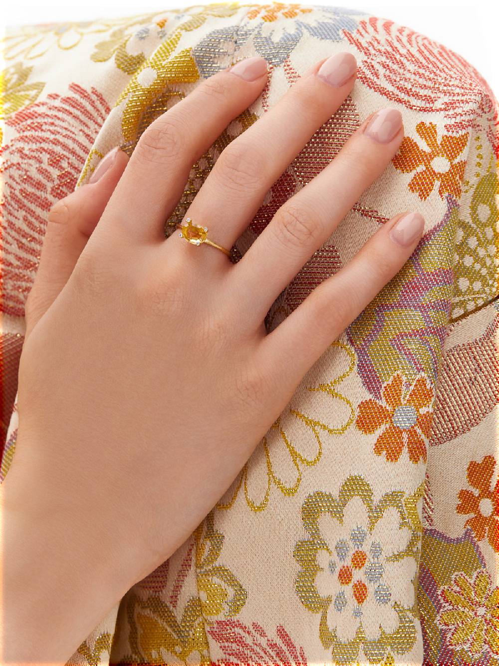Nanis Anello "IPANEMA" in oro, quarzo citrino e dettagli di diamanti – Nanis Italian Jewels Spedizione gratuita