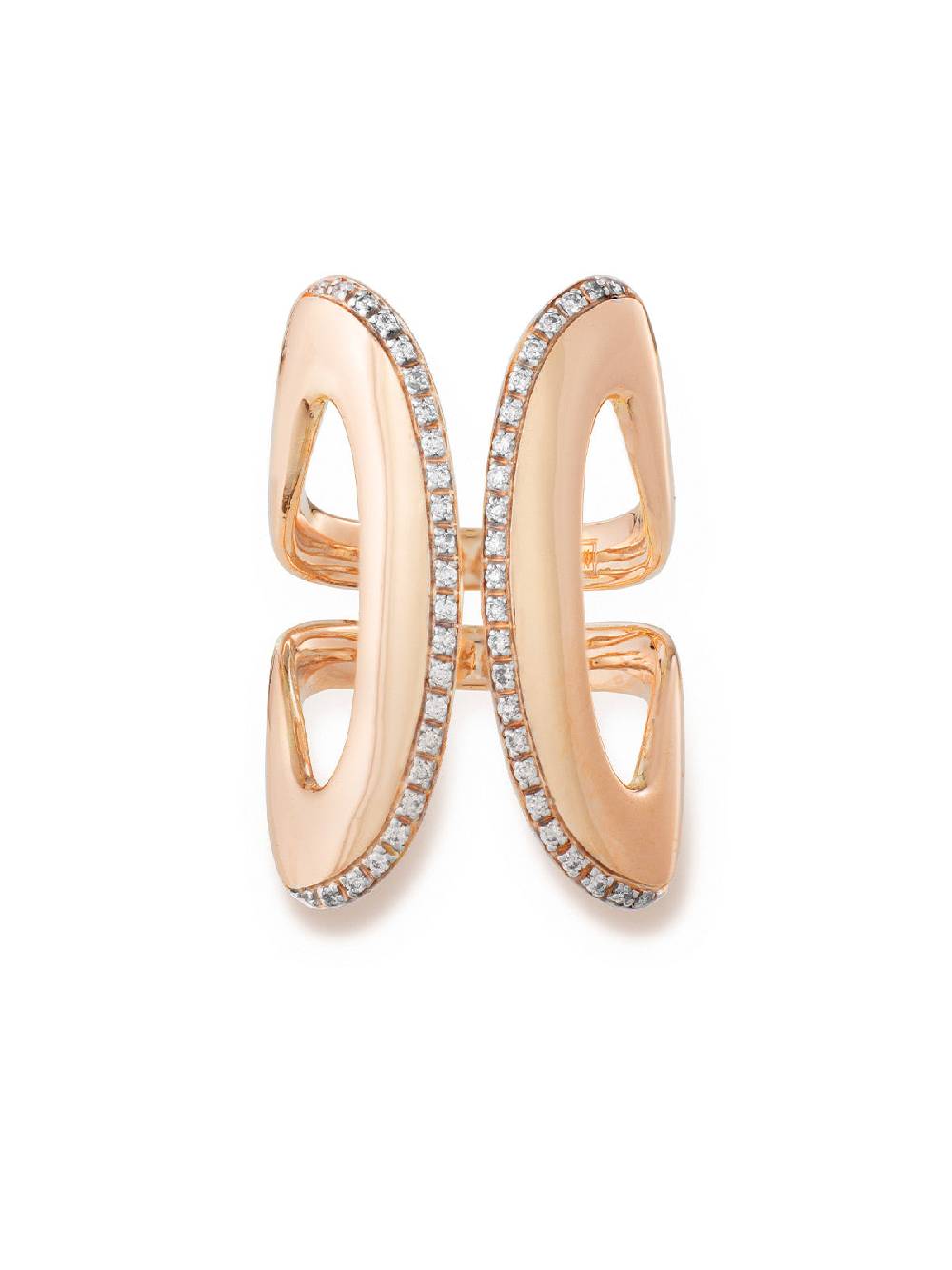 Nanis Anello statement "LIBERA ICON" in oro rosa e diamanti – Nanis Italian Jewels Prezzo di fabbrica