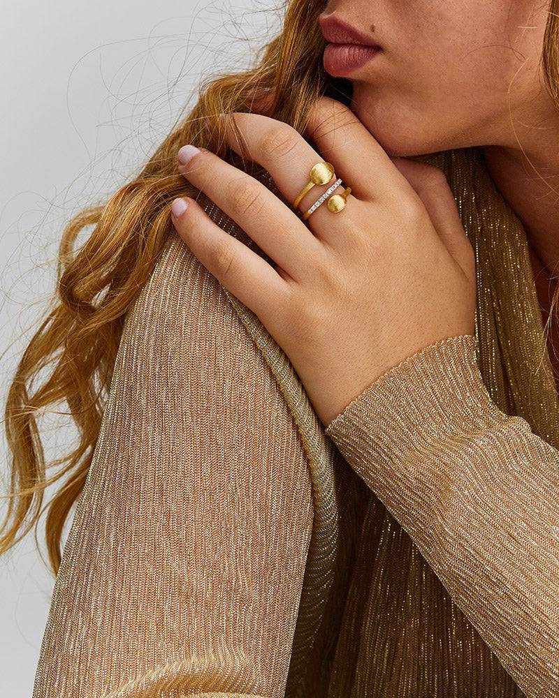 Nanis Anello contrariè "DANCING ÉLITE" in oro e diamanti – Nanis Italian Jewels Bestseller