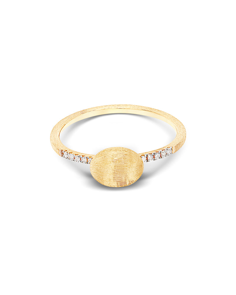 Nanis Anello "DANCING ÉLITE" con boule in oro incisa a mano e pavé di diaman – Nanis Italian Jewels Offerte speciali