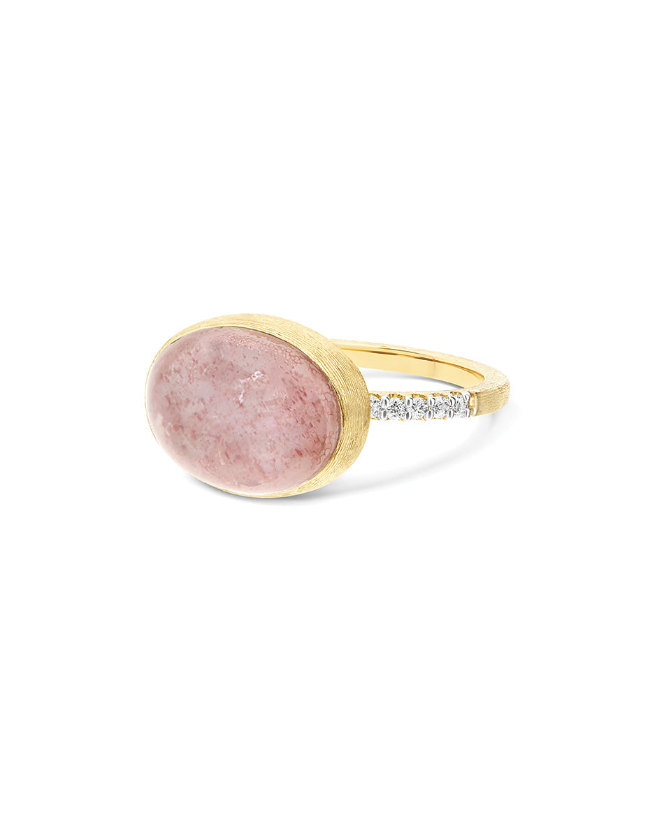 Nanis Anello Rosolio "Boules" in oro inciso, diamanti, cristallo di rocca, q – Nanis Italian Jewels Promozione