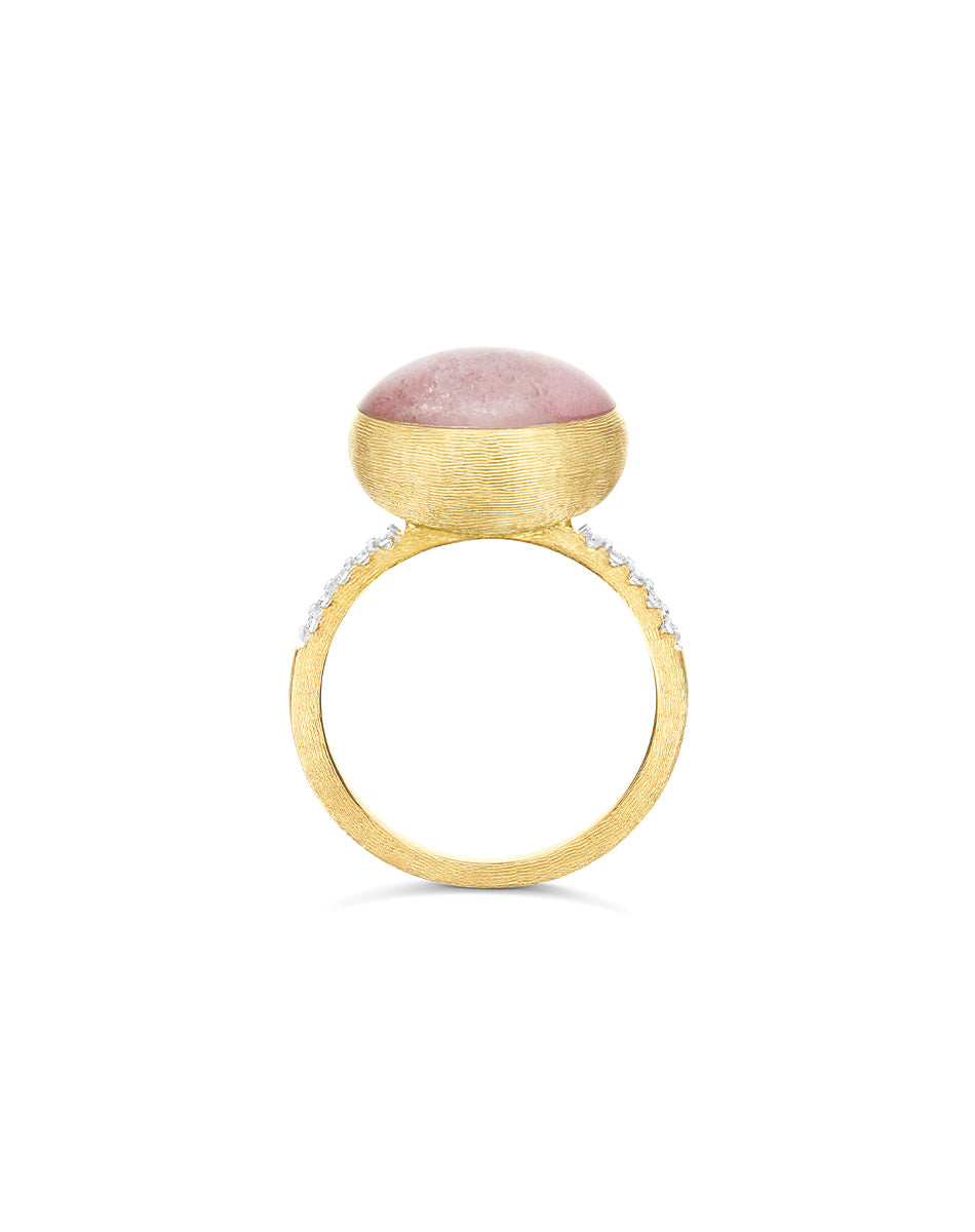 Nanis Anello Rosolio "Boules" in oro inciso, diamanti, cristallo di rocca, q – Nanis Italian Jewels Promozione