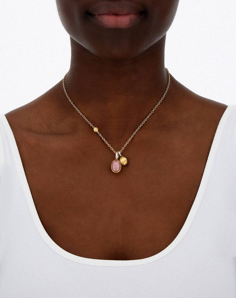 Nanis Collana a catena con charms pendenti "boules" in oro inciso, diamanti – Nanis Italian Jewels Hotsell