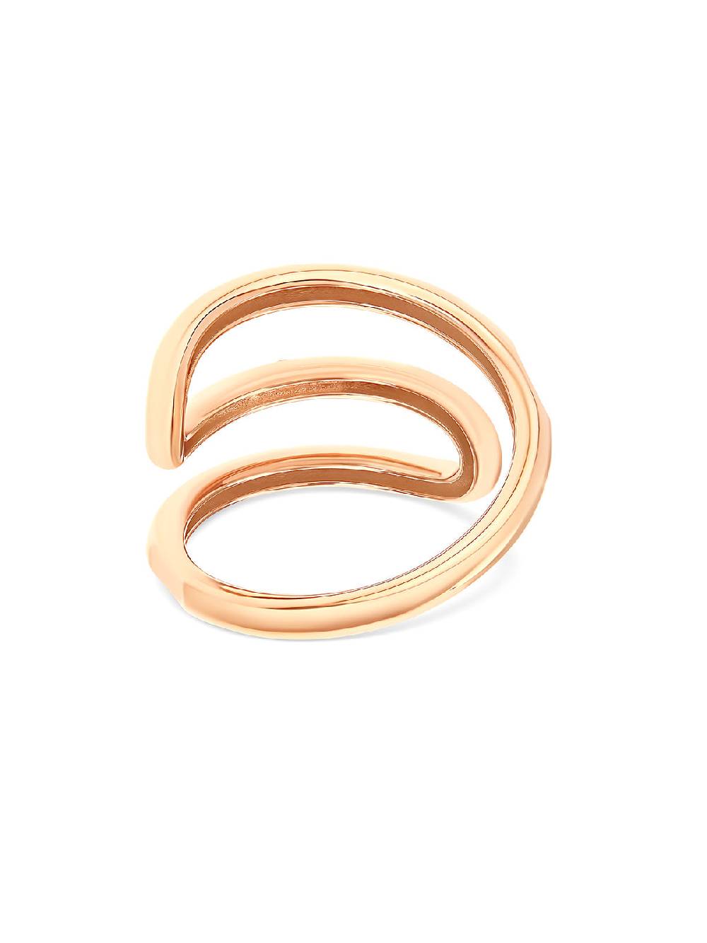 Nanis Anello "LIBERA" a spirale in oro rosa e diamanti – Nanis Italian Jewels Spedizione gratuita