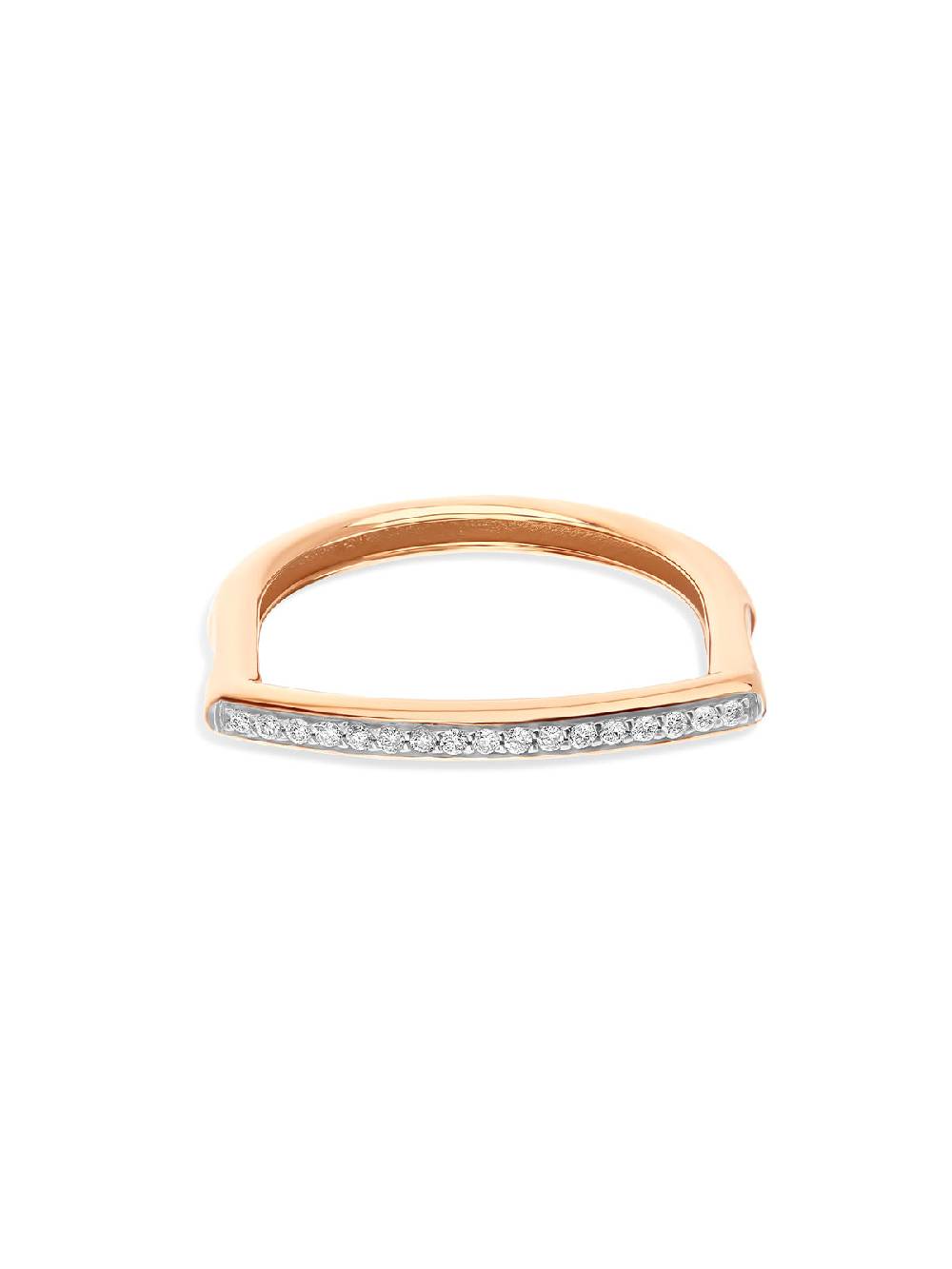 Nanis Anello "libera" essenziale in oro rosa e pavé di diamanti – Nanis Italian Jewels Prezzo di fabbrica