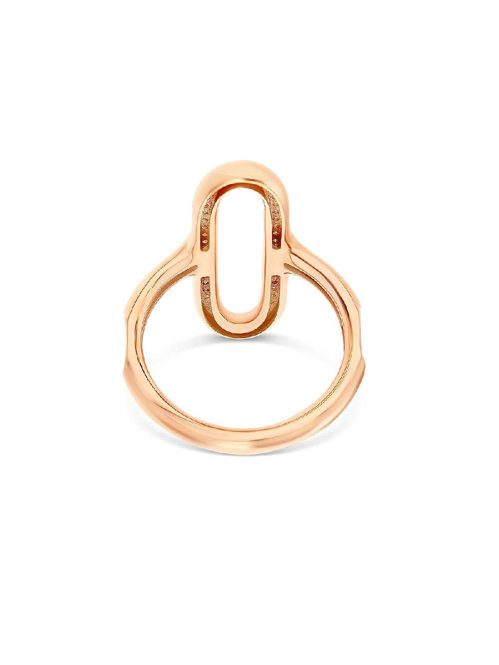 Nanis Anello "libera" con elemento ovale in oro rosa e diamanti (grande) – Nanis Italian Jewels Comprare a buon mercato