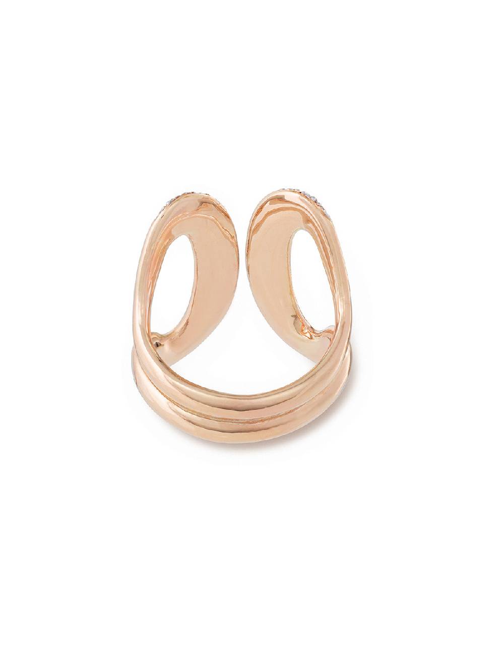 Nanis Anello statement "LIBERA ICON" in oro rosa e diamanti – Nanis Italian Jewels Offerta Giorno del Papà